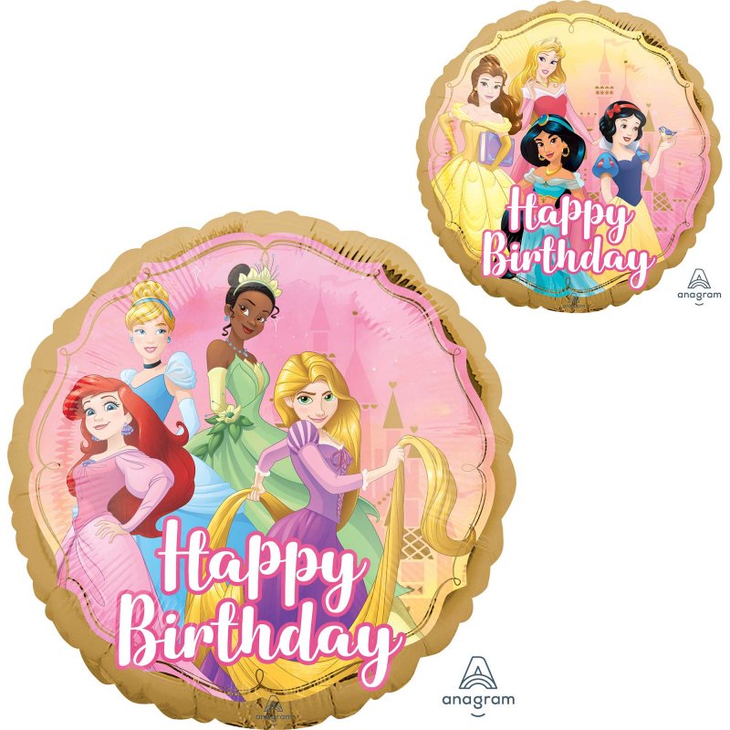 18" - Disney Princess Happy Birthday