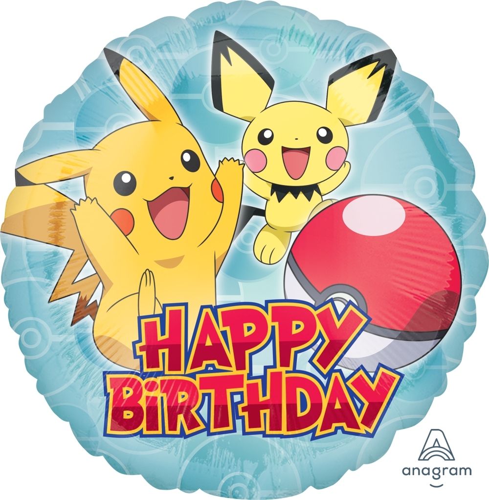 18" - Pokemon Happy Birthday